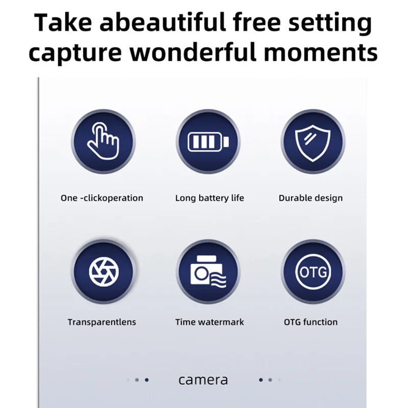 DC23 Mini Digital Camera 0.96 Inch Screen CCD HD Video Recorder for Students, with 32GB Memory Card + Card Reader - Black