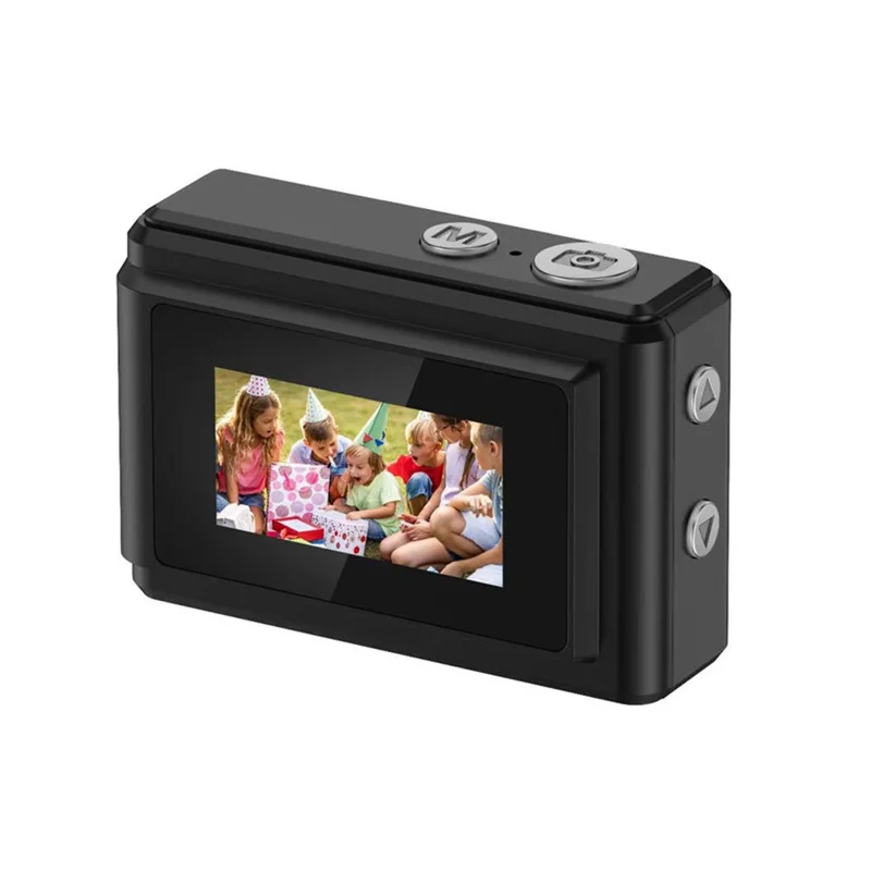DC23 Mini Digital Camera 0.96 Inch Screen CCD HD Video Recorder for Students, with 32GB Memory Card + Card Reader - Black