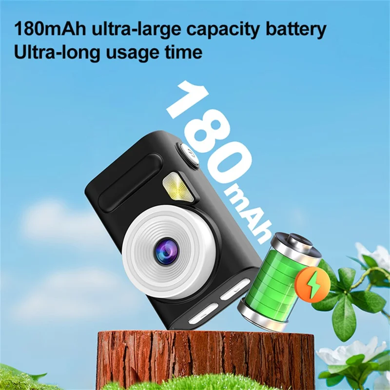 H08 0.96 Inch Full Color Screen Mini HD Digital Camera 4K Video Recorder with LED Fill Light