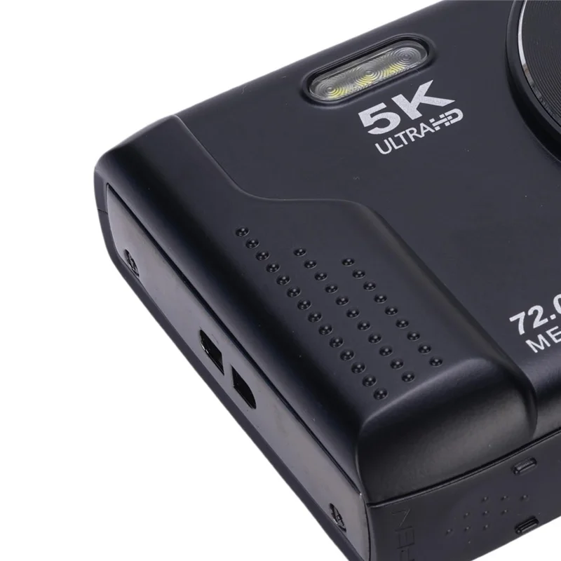 S95 Pro 5K Цифровая камера с 16-кратным зумом, Wi-Fi, 72 Мп, 2,8-дюймовым ЖК-экраном, для влогинга и фотосъемки - Черная