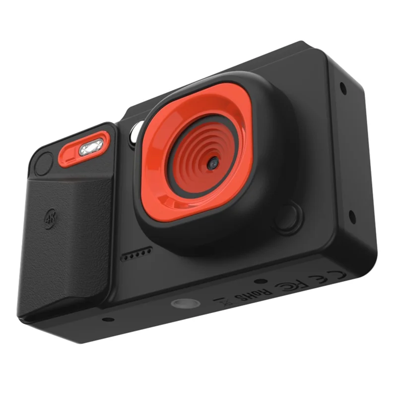 A8 2.8 Inch Portable Digital Camera 16X Zoom 4K Ultra HD Video Recording CCD with LED Flash - Black