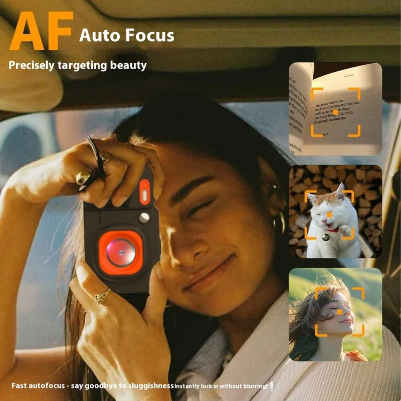 A8 2.8 Inch Portable Digital Camera 16X Zoom 4K Ultra HD Video Recording CCD with LED Flash - Black