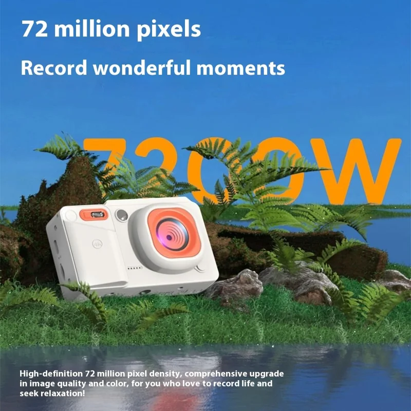 A8 2.8 Inch Portable Digital Camera 16X Zoom 4K Ultra HD Video Recording CCD with LED Flash - Black