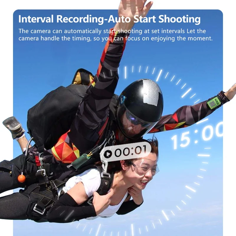 S70 Thumb Camera Rotation Lens WiFi DV Camera 2.7K HD First Person View Sports Cycling Camera with 32G Memory Card - Black