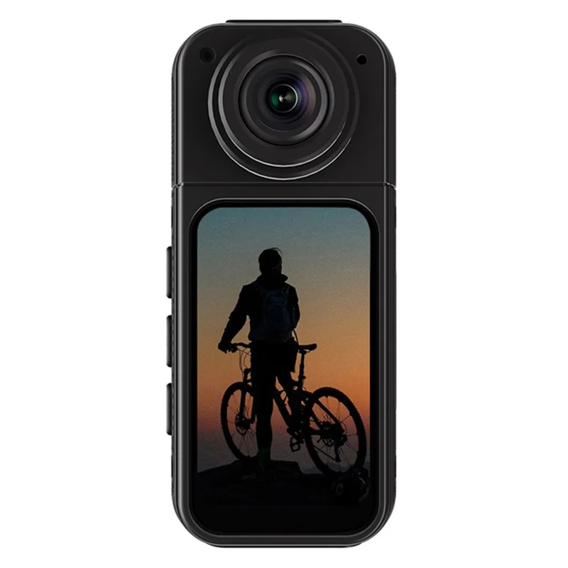 S70 Thumb Camera Rotation Lens WiFi DV Camera 2.7K HD First Person View Sports Cycling Camera with 32G Memory Card - Black