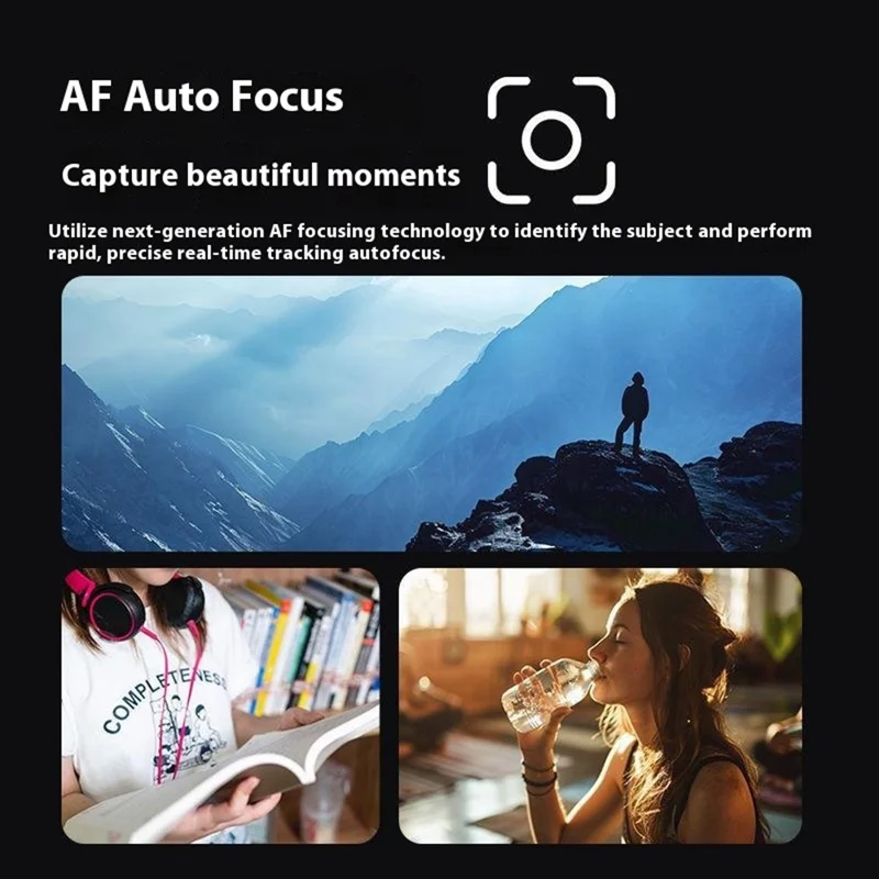 Y03 2.4 Inch Digital Camera for Students Retro CCD Front Rear HD Dual Lens with 32GB Card + Card Reader - White