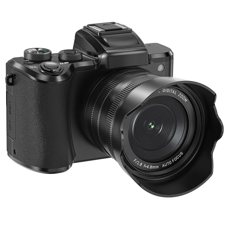 DC226 Students Entry-Level Digital Camera 48MP Sensor 8K HD Video Selfie Camera with 32GB Memory Card - EU Plug