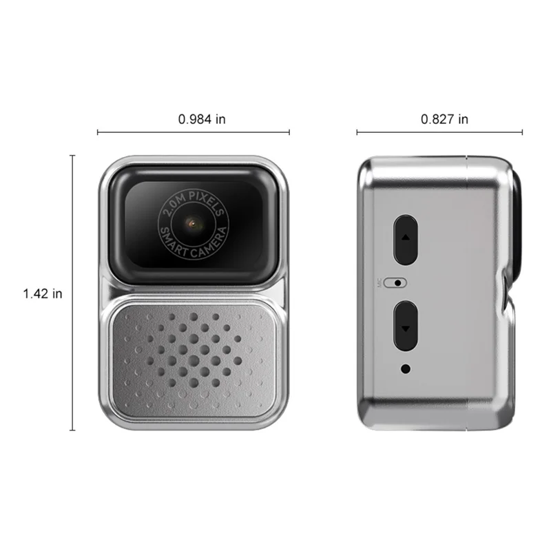 S130 Thumb Camera Mini Video Photo Recording Necklace Camera with 32GB Memory Card - Black