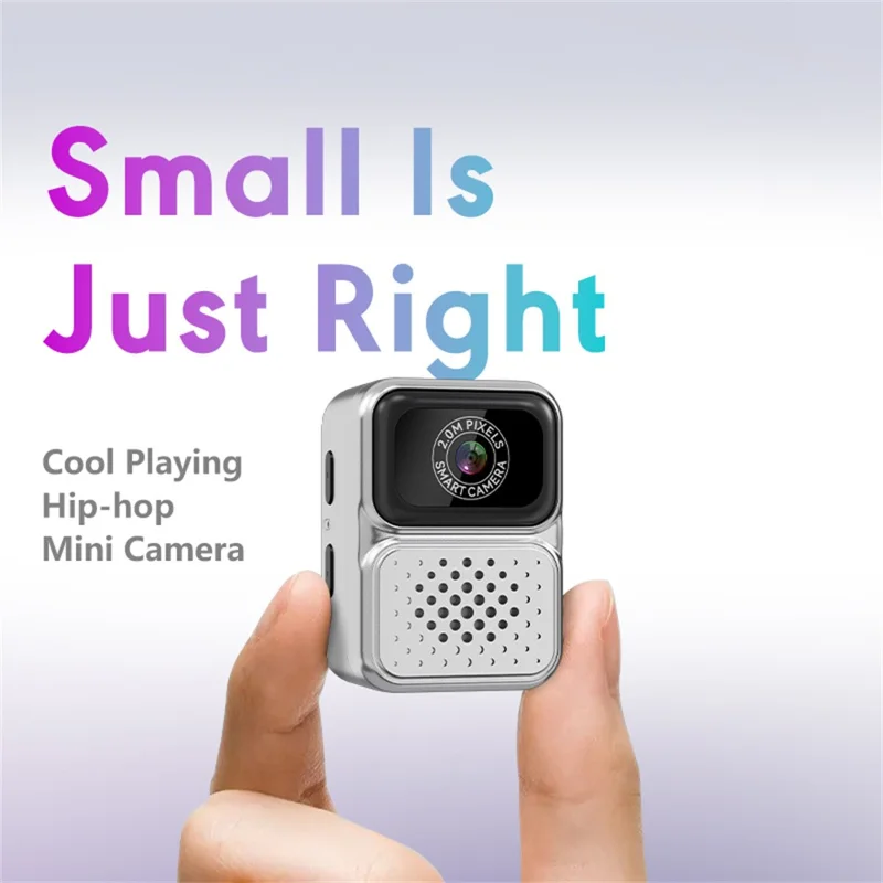 S130 Thumb Camera Mini Video Photo Recording Necklace Camera with 32GB Memory Card - Black