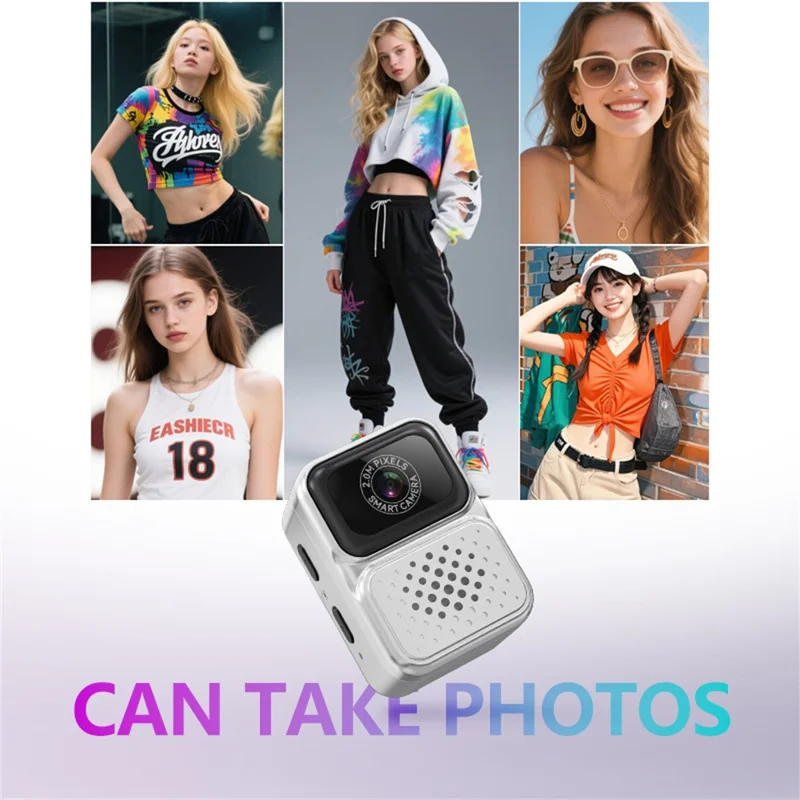 S130 Thumb Camera Mini Video Photo Recording Necklace Camera with 32GB Memory Card - Black