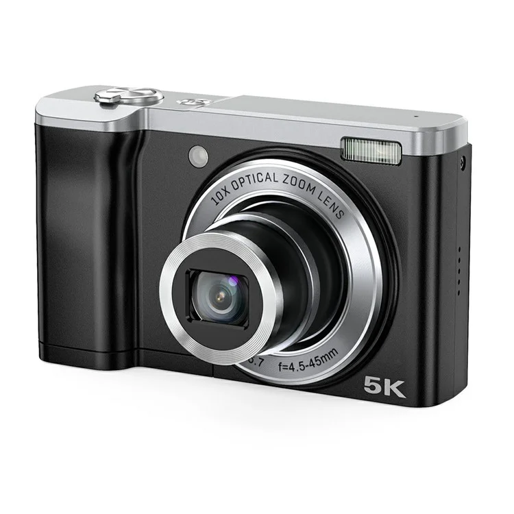 DC305X Digital Camera 5K 56MP Kids Camera 10X Optical Zoom Vlogging Camera for Teens - US Plug
