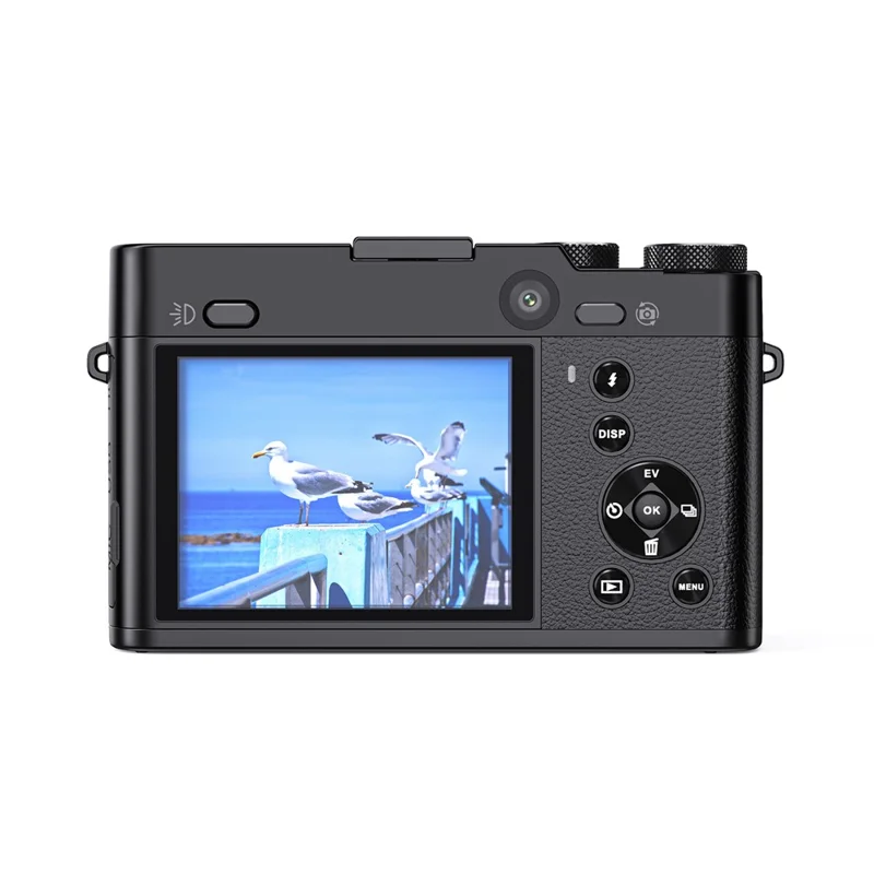 DC205X Videocámara de Doble Objetivo con Zoom Óptico de Alta Definición 5K, Grabadora de Vídeo Digital, con Tarjeta de 64 GB - Enchufe EU