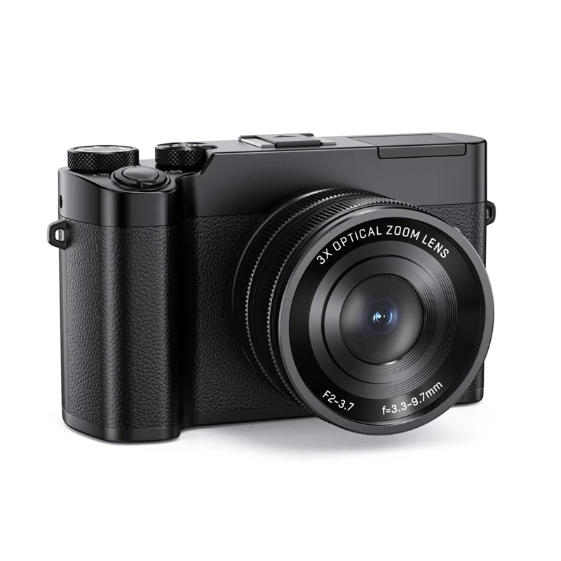 DC205X Videocámara de Doble Objetivo con Zoom Óptico de Alta Definición 5K, Grabadora de Vídeo Digital, con Tarjeta de 64 GB - Enchufe EU