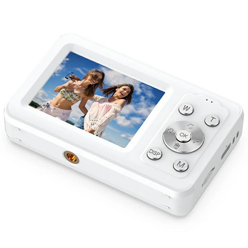 H11 2.4 Inch Portable Digital Camera 16X Digital Zoom HD Video Recording CCD Built In LED Flash, with 32GB Card + Card Reader - White