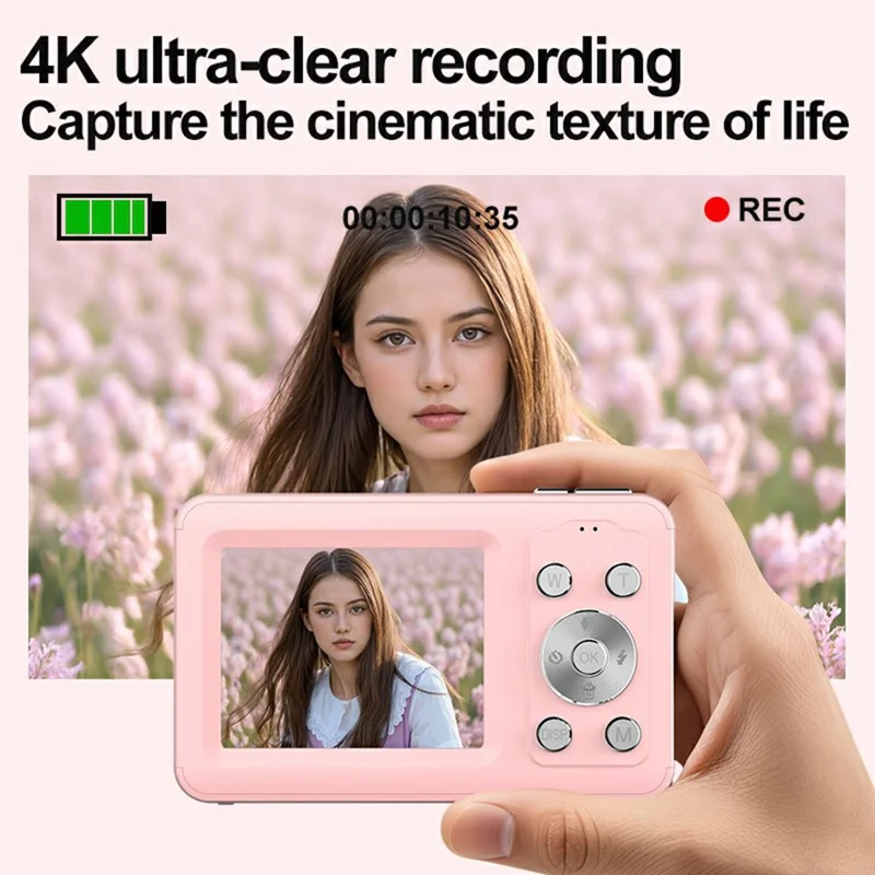 H11 2.4 Inch Portable Digital Camera 16X Digital Zoom HD Video Recording CCD Built In LED Flash, with 32GB Card + Card Reader - White