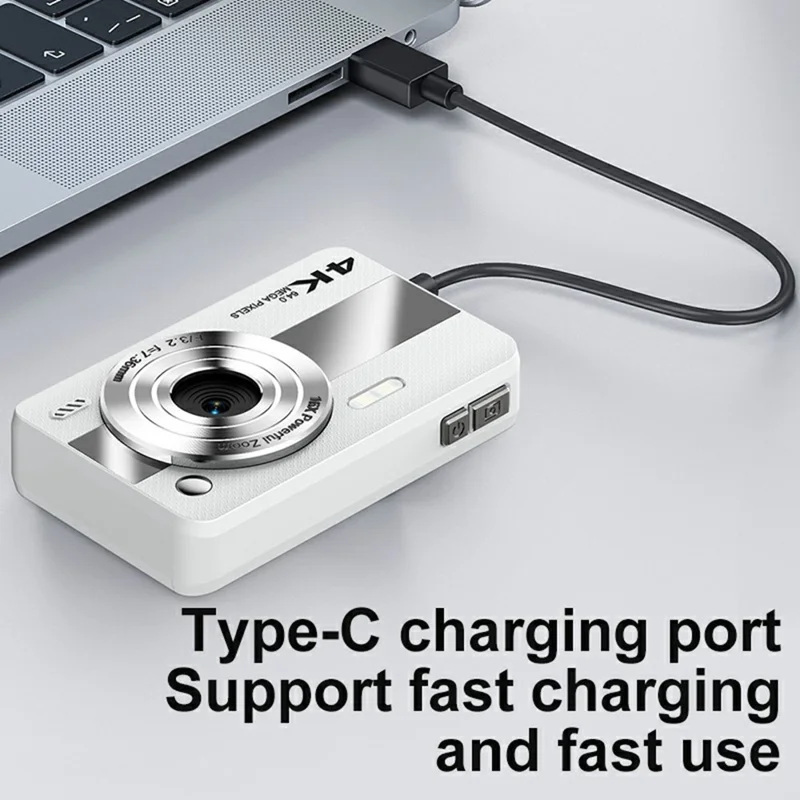 H11 2.4 Inch Portable Digital Camera 16X Digital Zoom HD Video Recording CCD Built In LED Flash, with 32GB Card + Card Reader - White