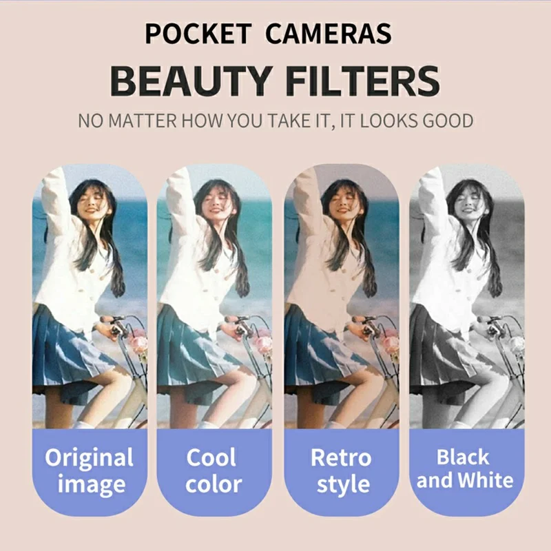 X20 2.8 Inch Front + 1.4 Inch Rear Screen HD Video Recording CCD Built In LED Flash Portable Digital Camera - Grey