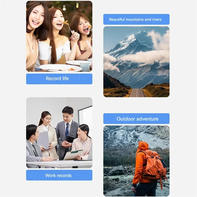 HJD-02 Kids Students Mini Digital Camera Portable Travel 4K 64MP Pocket Camcorder - Black