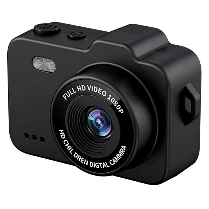 M8 Thumb Camera 0.96 Inch Screen LED Flash Night Vision Portable Mini HD Photo Video Recorder - Black