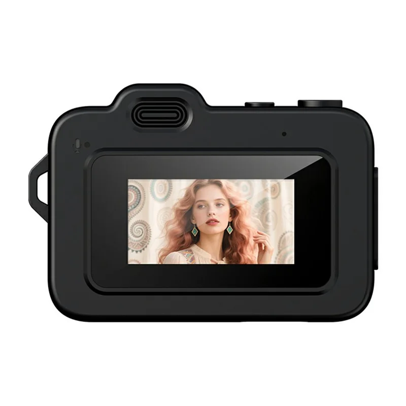 M8 Thumb Camera 0.96 Inch Screen LED Flash Portable Mini HD Photo Video Recorder with 32G Card + Card Reader - Black