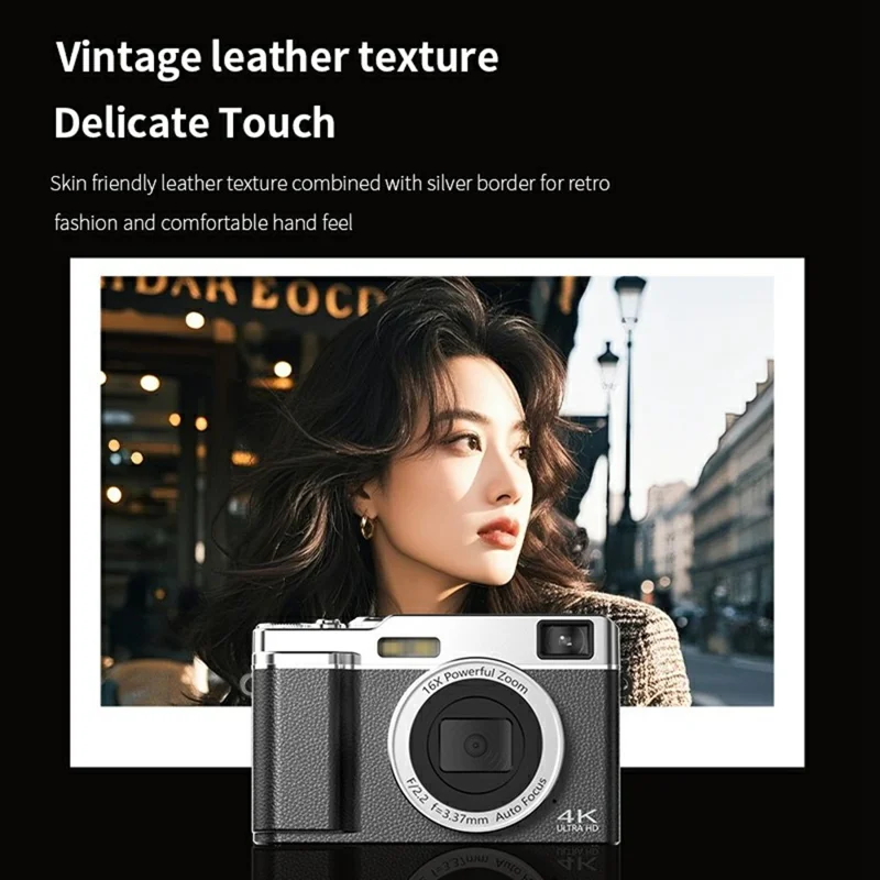 M22 2.8 Inch IPS Screen Portable Digital Camera HD Photo Capture 16X Zoom Retro 4K Video Recorder