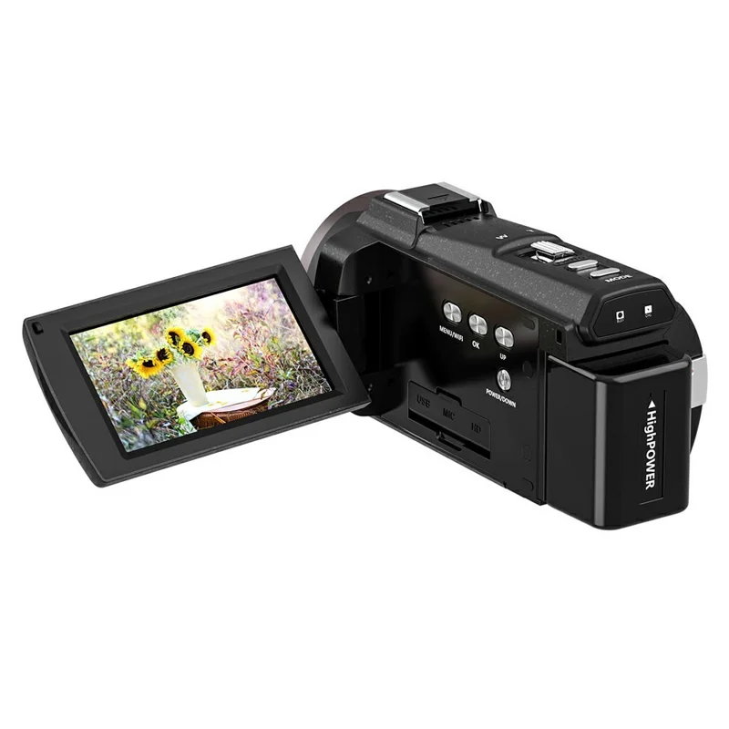 HDV-254KM 3.0 Inch Touch Screen 4K Digital Video Camera Ultra HD 48MP 16X Zoom IR Night Vision Cam, with 32GB Card