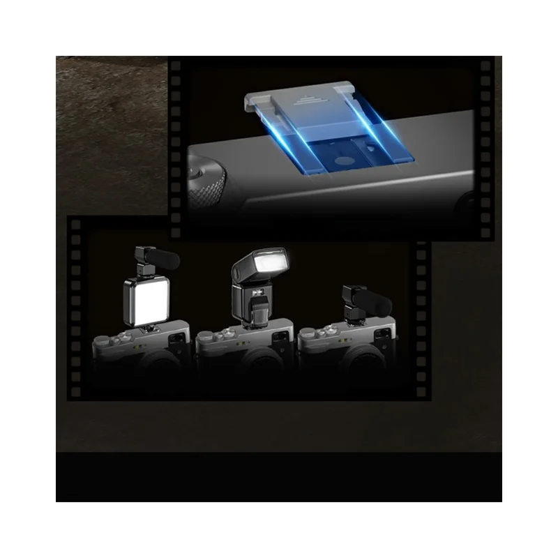 DC203 Digital Camera Dual Lens Front / Rear Quick Shooting HD Camera with 32GB Memory Card - Brown