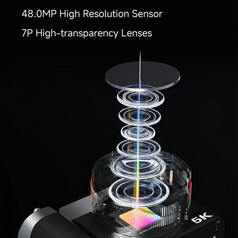 DC208N Digital Camera 48MP CMOS Sensor High Resolution Camera for Students Self Portrait Photography