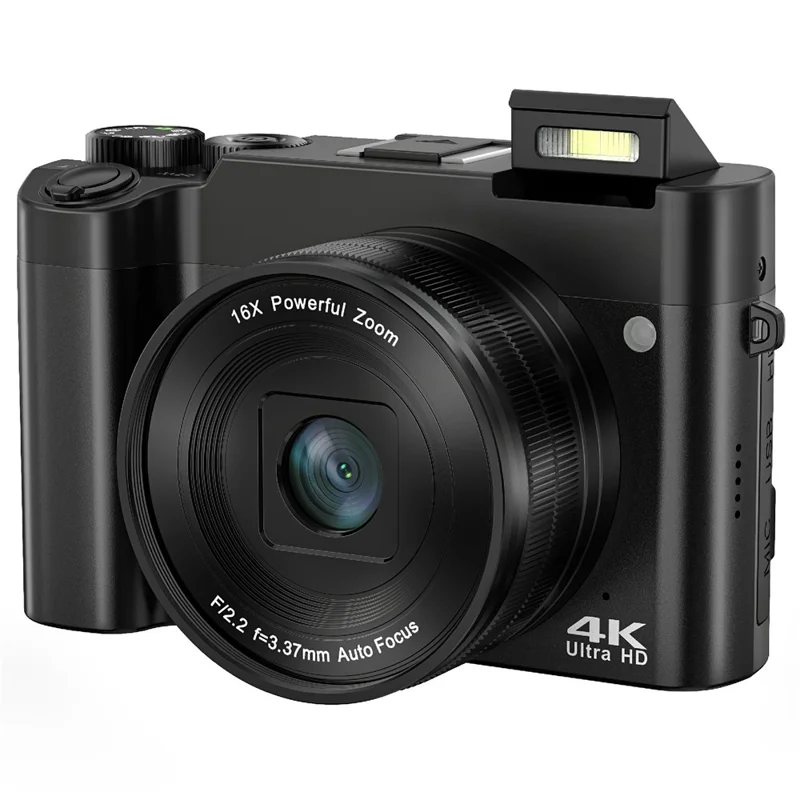 DC218L Retro 4K Digitale Camera Dubbele Lens 64MP 16X Zoom Autofocus Camera voor Beginners