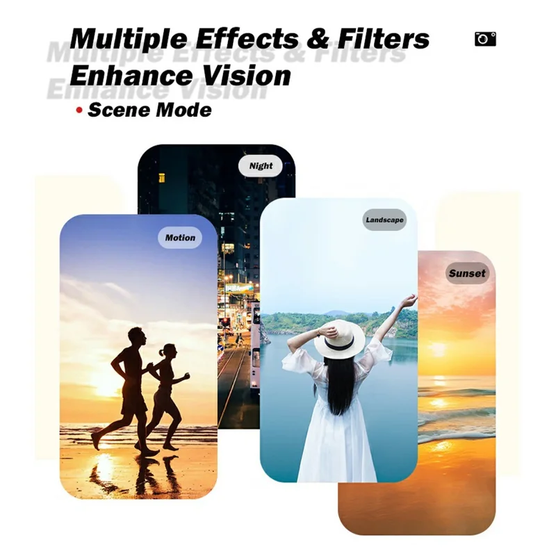 DC308 For Students 2.8 Inch IPS Screen Digital Camera 16X Zoom 4K HD Dual Lens Camcorder - White / EU Plug