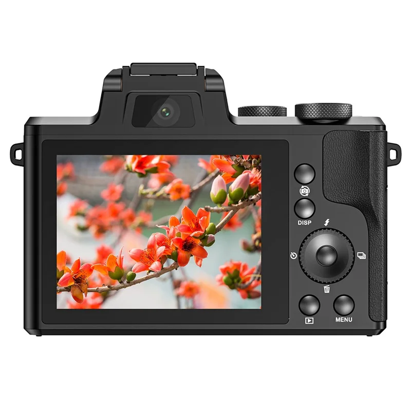 DC226 8K Digitalkamera 48MP Sensor för nybörjare för studenter Selfiekamera med 64GB minneskort / 2 batterier - EU-uttag