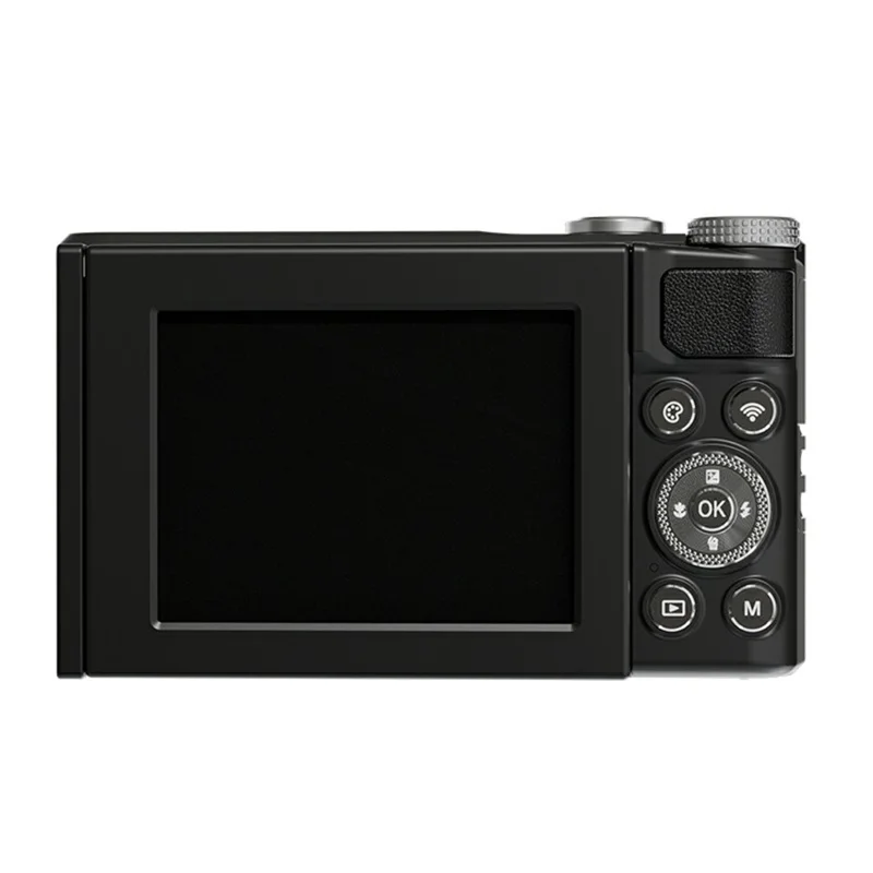 D01 2.8 Inch Flip Screen Portable Digital Camera 16X Zoom HD Photo Video CCD Support WiFi Transfer, with 32GB Card + Card Reader - Black