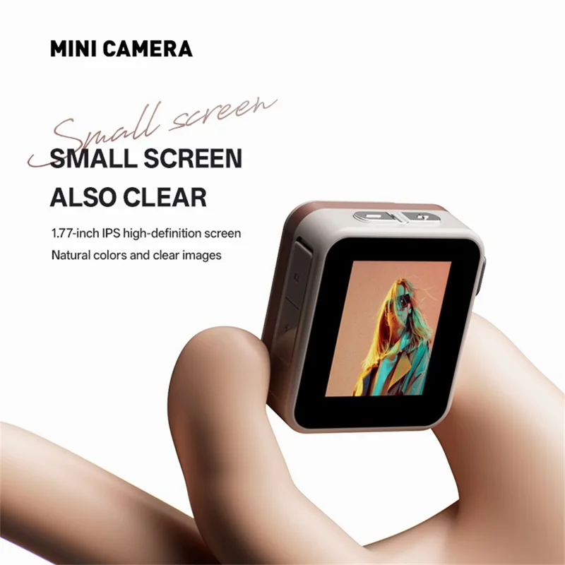 Y6000 Mini Keychain Retro Camera HD 1080P 48MP Tiny Pocket Size Photo Video for Travel Study Recording - Red