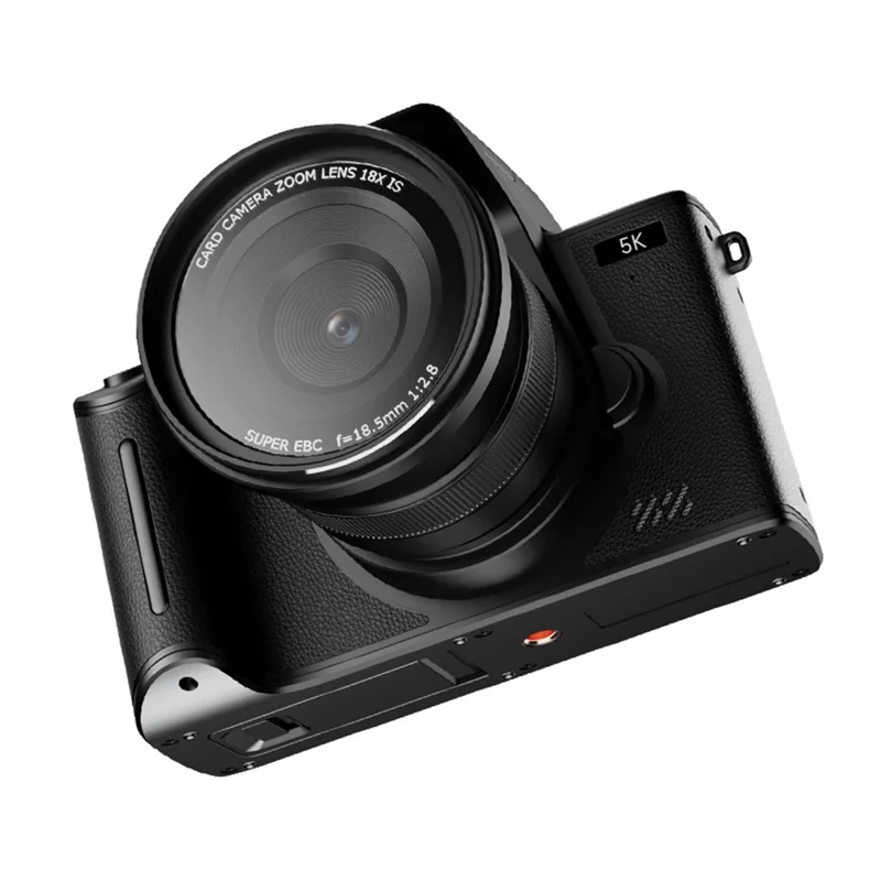 Appareil photo numérique 5K à écran tactile haute résolution de 4,0 pouces D90 avec zoom 18X, mise au point automatique, enregistreur vidéo et carte 32 Go