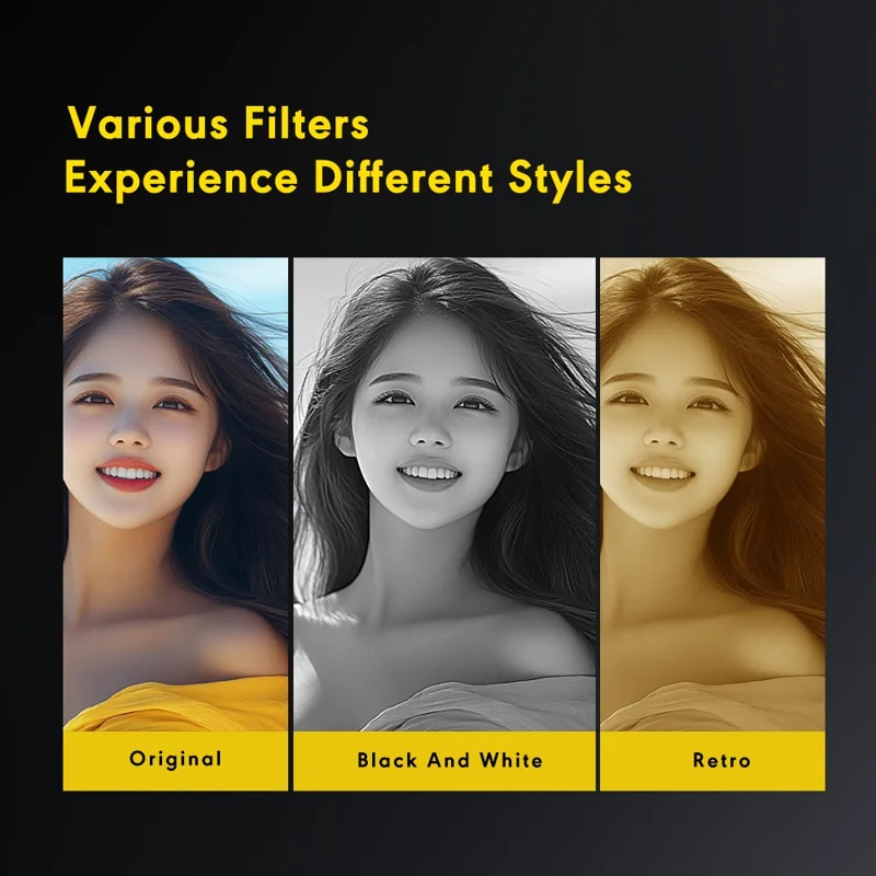 S151 0.96 inch IPS Color Screen Mini Camera with 32G Memory Card / LED Fill Light Pendant Necklace Design Lightweight Camera - Khaki