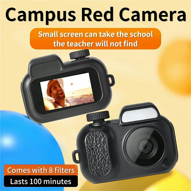 Y3000S 0.96 inch Retro Digital Camera HD Mini CCD Portable Thumb Camera - Black