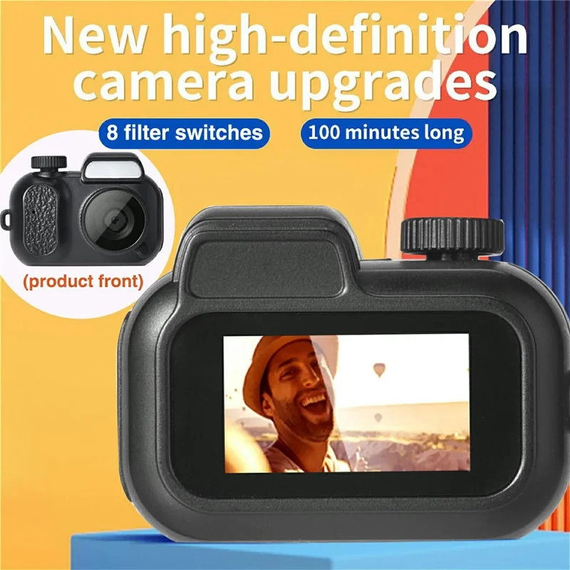 Y3000S 0.96 inch Retro Digital Camera HD Mini CCD Portable Thumb Camera - Black