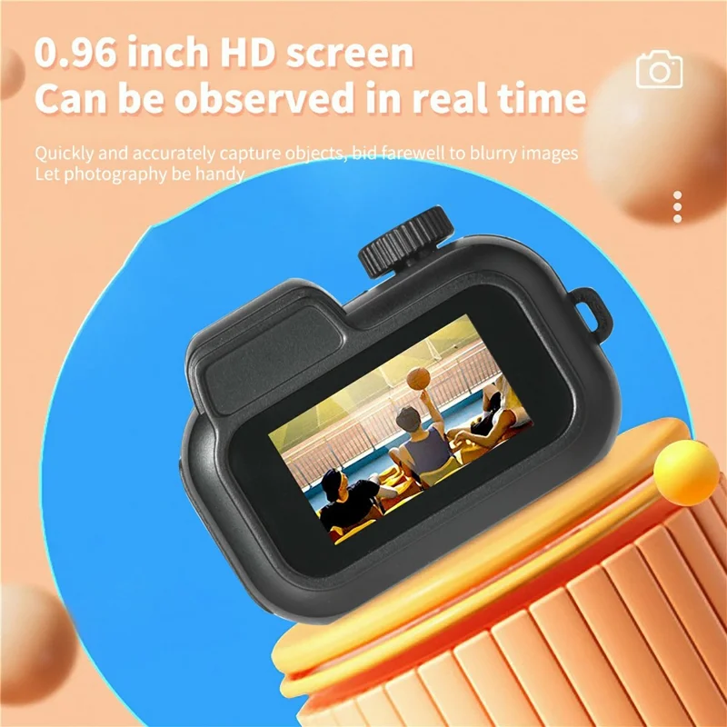 Y3000S 0.96 inch Retro Digital Camera HD Mini CCD Portable Thumb Camera - Black