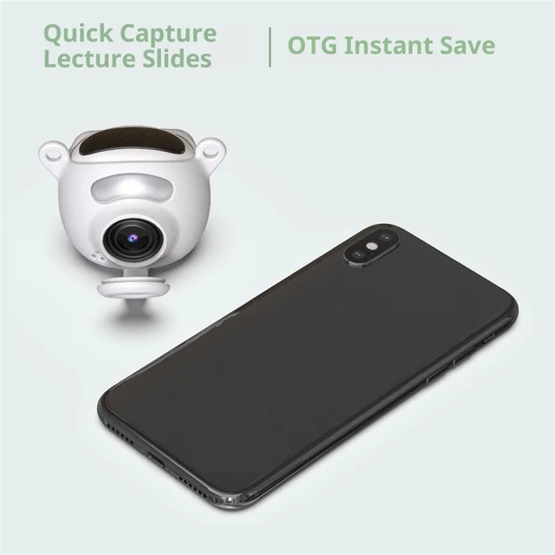 VLOG K15 1080P 1.47 inch Screen Thumb Camera OTG Quick Storage Multi Filter Thumb Digital Camera - White