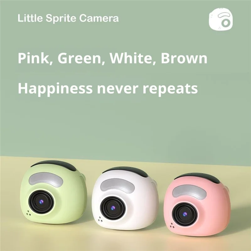 VLOG K15 1080P 1.47 inch Screen Thumb Camera OTG Quick Storage Multi Filter Thumb Digital Camera - White