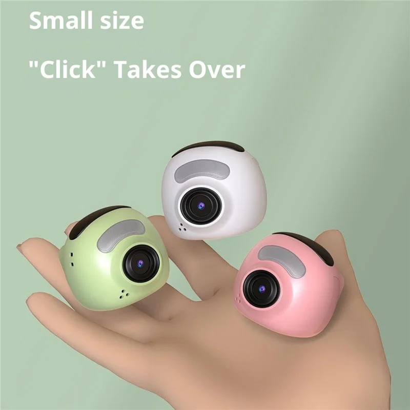 VLOG K15 1080P 1.47 inch Screen Thumb Camera OTG Quick Storage Multi Filter Thumb Digital Camera - White