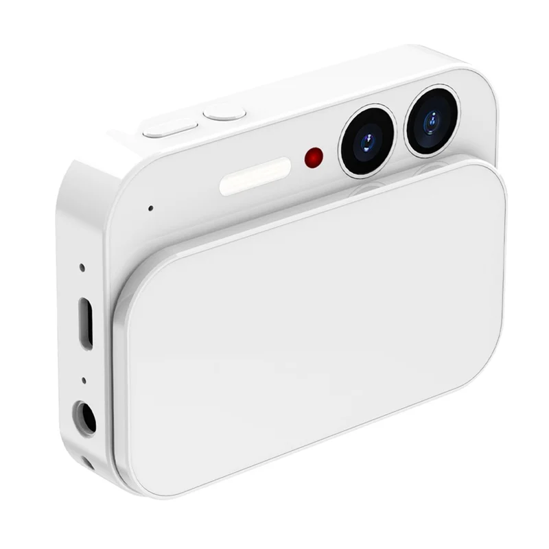 DC107 Sliding Cover 2.8 Inch Touchscreen 4K CCD Camera High Definition Digital Camera with Beauty Filter - White