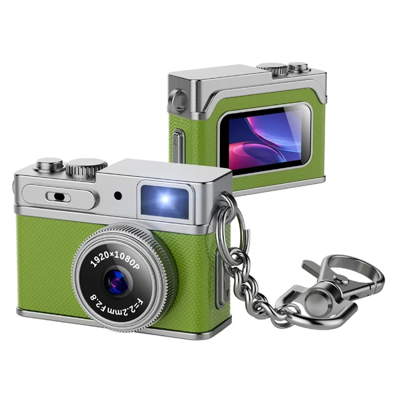 G1 0.96 Inch TFT Screen Portable Digital Camera 1080P HD Video Thumb Size CCD Mini Camcorder - Light Green