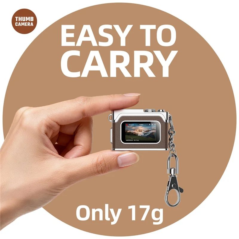 G1 0.96 Inch TFT Screen Portable Digital Camera 1080P HD Video Thumb Size CCD Mini Camcorder - Light Green