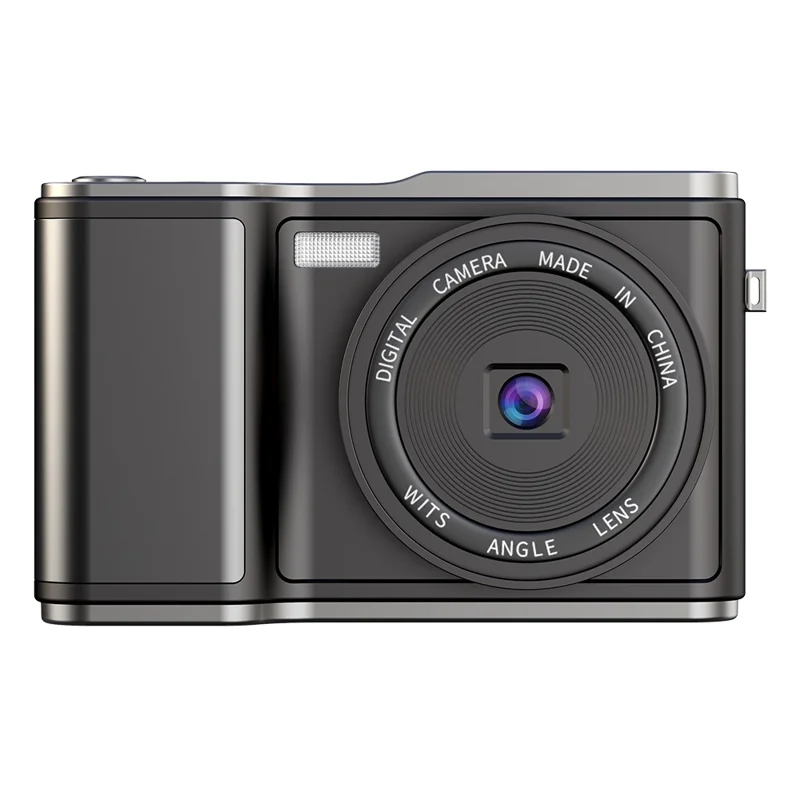 كاميرا رقمية LK-010 بشاشة قابلة للطي مقاس 3 بوصات ودقة 1080P لتصوير فيديو وصورة عالية الوضوح مع مستشعر CCD - أسود