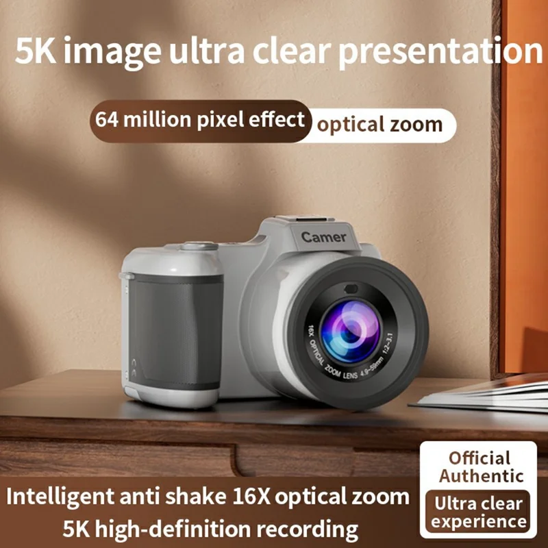 M29 2.8 inch 5K Digital Camera 16X Zoom Anti-Shake Video Camera AF Auto Focus for Beginners - Red