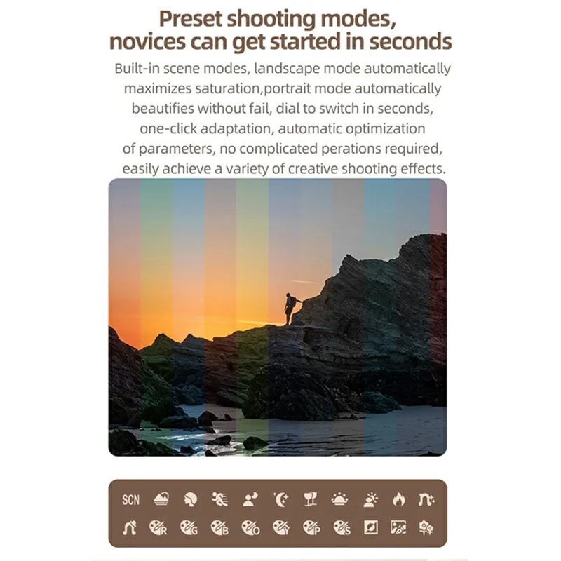 ORDRO D27 Digital Camera 6X Optical Zoom 2.8 Inch Flip Screen 4K HD Video Recording CCD Camcorder - Black