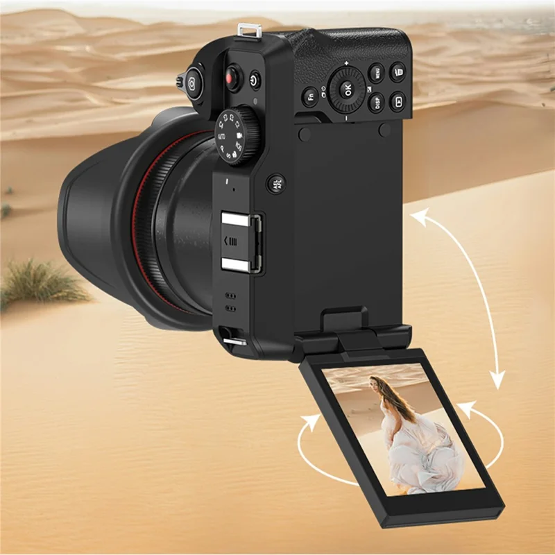 ORDRO G650 Appareil Photo Numérique avec Zoom Optique 12X Écran Bascule 2,8 Pouces Enregistreur Vidéo 5K avec Lampe LED Intégrée