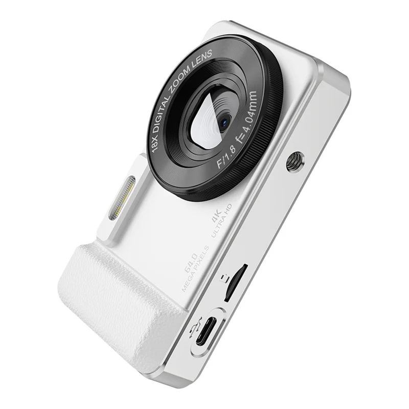 A60 4K HD Video Recording CCD Built-in LED Flash 18X Zoom 2.8 Inch IPS Screen Digital Camera - White