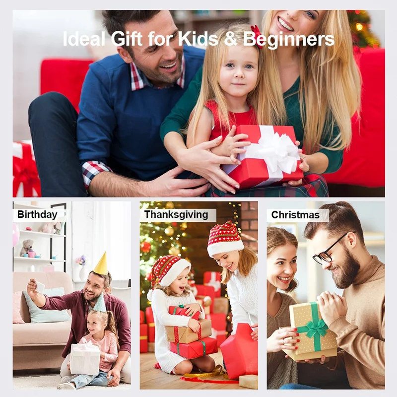 A59 2.8 Inch IPS Screen Digital Camera Portable 4K HD Video Recorder 18X Zoom CCD for Beginners - Black